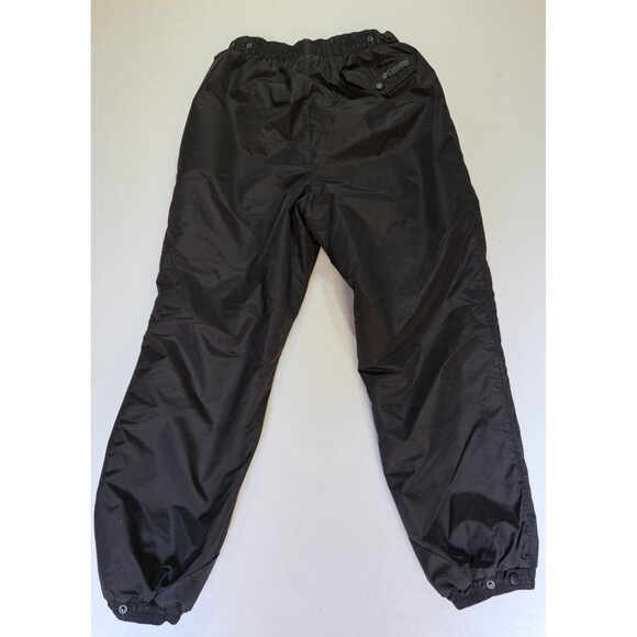 Vintage Columbia Sportswear Snow Pants Mens Size Large Black Light Weight - Picture 2 of 8